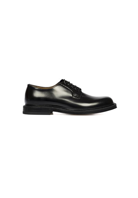 Derby stringate in nero Green George - uomo